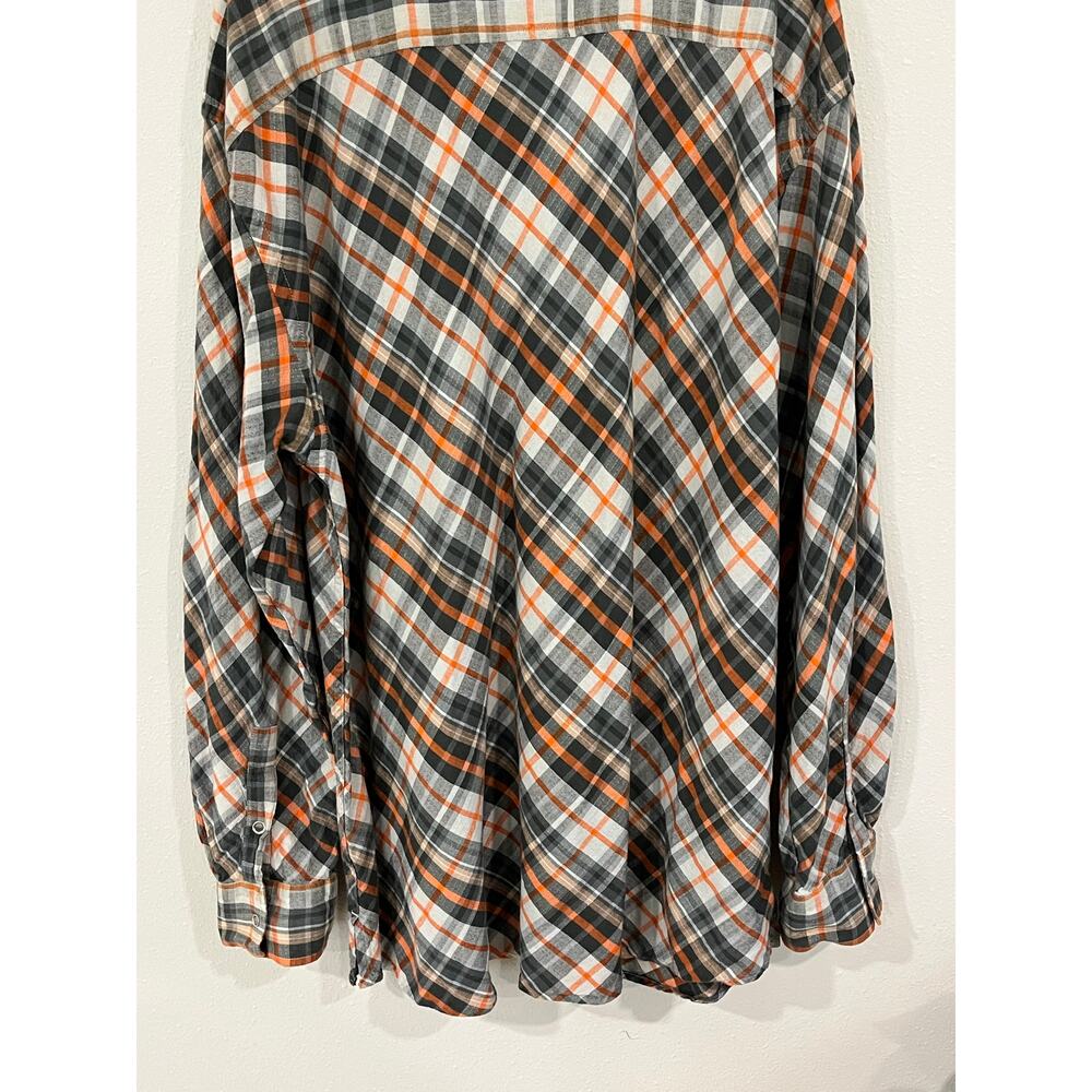 Phat Farm 3XL Plaid Snap Button Shirt Y2K Streetwear Oversized - Picture 8 of 13